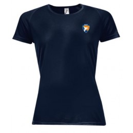 T-SHIRT SPORTY MARINE FEMME